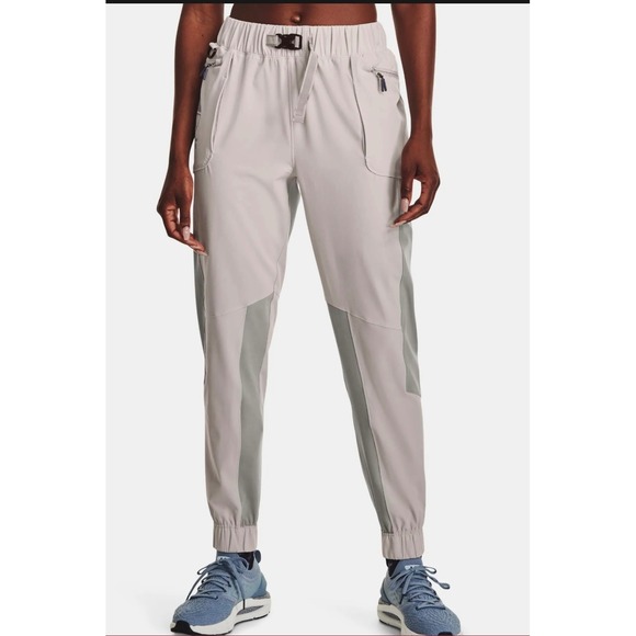 NWT Under Armour Gray Storm Run‎ Trail Jogger Pants Outdoor Hiking Gorpcore M - Picture 1 of 5